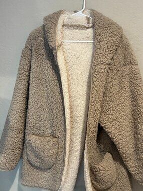 Out From Under Cloud Nine Reversible Fleece Hooded Teddy Robe